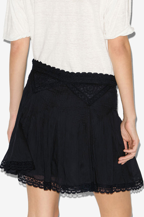 Goldie Short Cotton and Lace Skirt Goldie Short Cotton and Lace Skirt