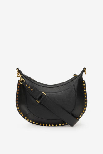 Grained Leather Bag with Studs Naoko
