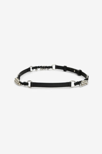 Grimsby Leather Belt with Rings and Studs