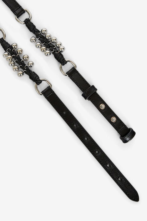 Grimsby Leather Belt with Rings and Studs Grimsby Leather Belt with Rings and Studs