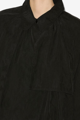 Gwenola Short Satiny Technical Fabric Jacket