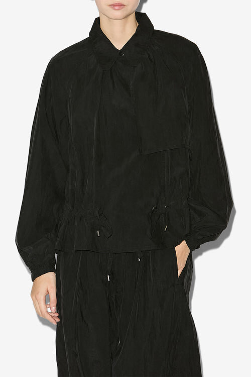 Gwenola Short Satiny Technical Fabric Jacket Gwenola Short Satiny Technical Fabric Jacket