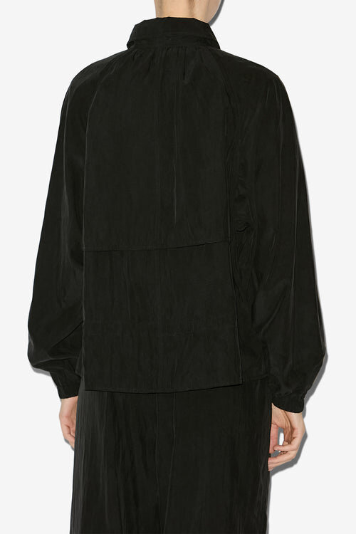 Gwenola Short Satiny Technical Fabric Jacket Gwenola Short Satiny Technical Fabric Jacket