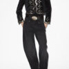 Hady Short Embroidered Velvet Jacket