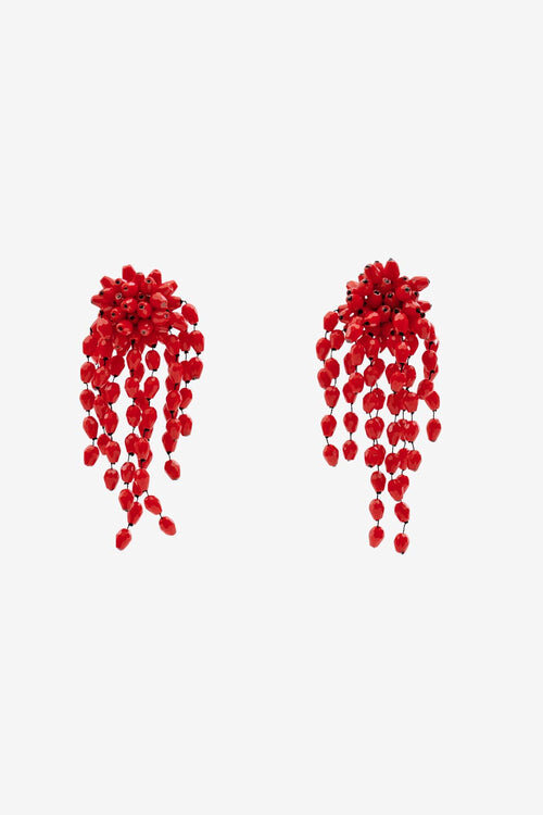 Hanabi Beaded Pendant Earrings Hanabi Beaded Pendant Earrings