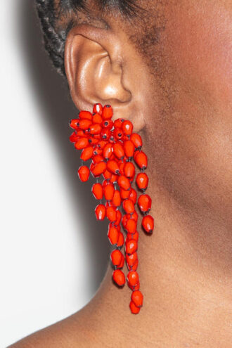 Hanabi Beaded Pendant Earrings
