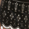 Handore Embroidered Velvet Mini Skirt
