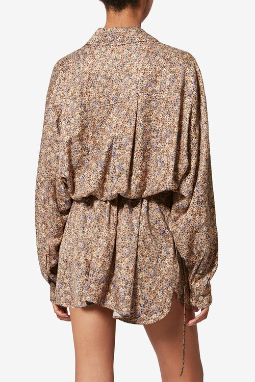Harmony Floral Silk Jacquard Shirt Dress Harmony Floral Silk Jacquard Shirt Dress