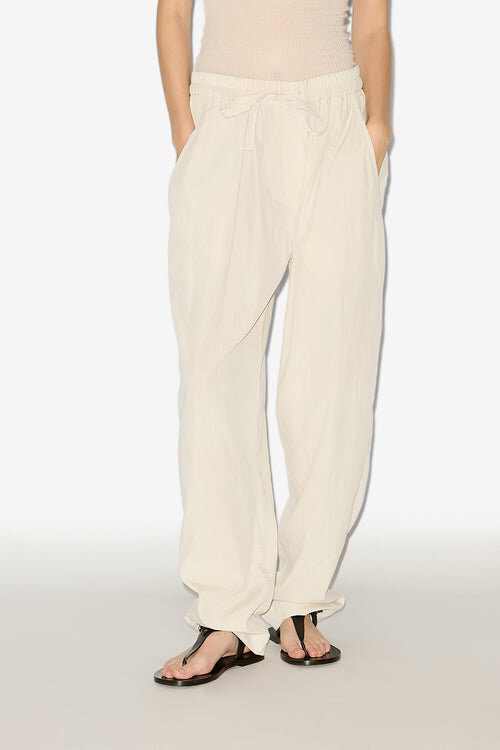 Hectorina Gathered Technical Fabric Pants Hectorina Gathered Technical Fabric Pants