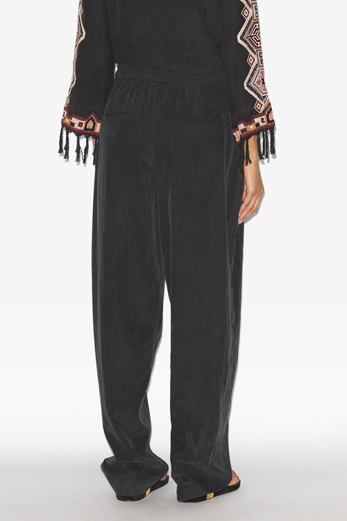 Hectorina Gathered Technical Fabric Pants Hectorina Gathered Technical Fabric Pants