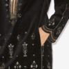 Helene Short Embroidered Velvet Dress Helene Short Embroidered Velvet Dress