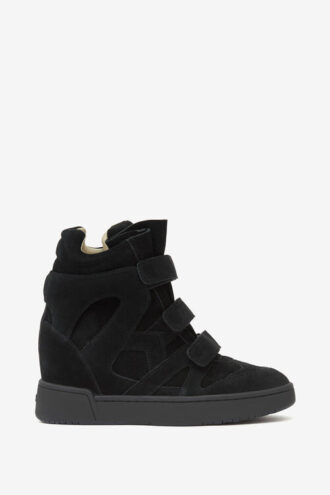 High-Top Leather Wedge Sneakers High-Top Leather Wedge Sneakers