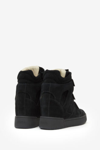 High-Top Leather Wedge Sneakers High-Top Leather Wedge Sneakers
