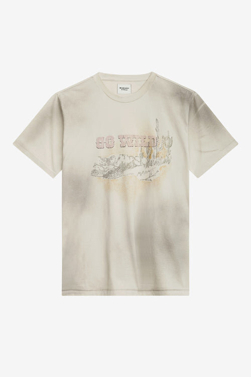 Honore Printed Linen T-Shirt Honore Printed Linen T-Shirt