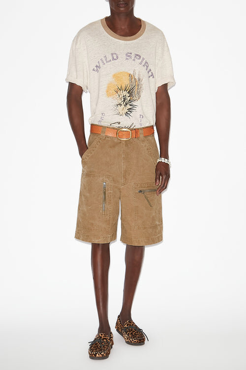 Honore Printed Linen T-Shirt Honore Printed Linen T-Shirt