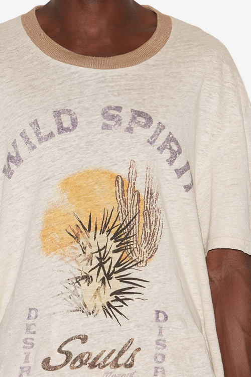 Honore Printed Linen T-Shirt Honore Printed Linen T-Shirt