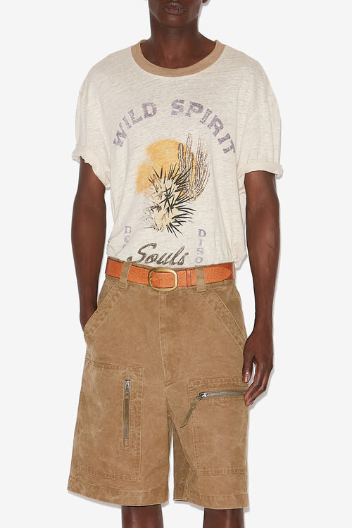Honore Printed Linen T-Shirt Honore Printed Linen T-Shirt