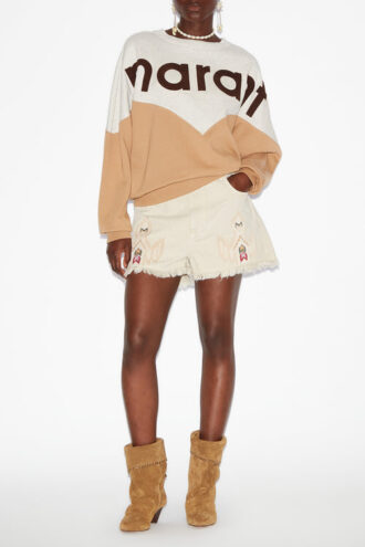 Houston Cotton Sweatshirt with Logo