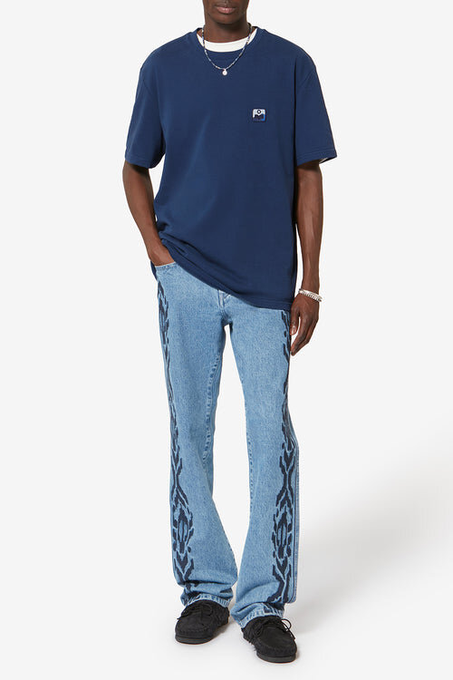 Hugo Short-Sleeve Cotton T-Shirt with Patch Hugo Short-Sleeve Cotton T-Shirt with Patch