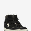 Im3 High-Top Leather Wedge Sneakers
