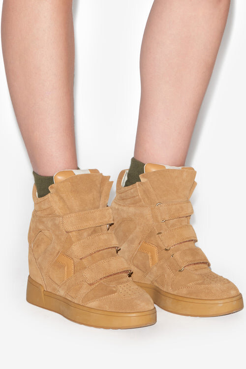 Im3 High-Top Leather Wedge Sneakers Im3 High-Top Leather Wedge Sneakers