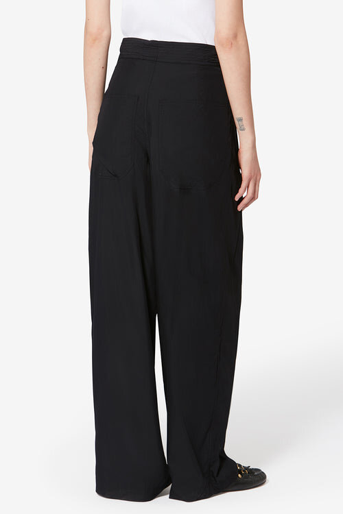 Inaya Wide-Leg Layered Waistband Pants Inaya Wide-Leg Layered Waistband Pants