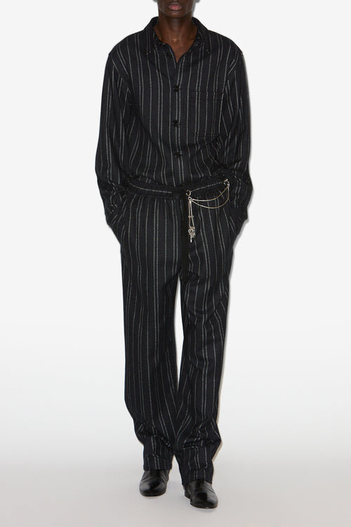 Isaki Striped Cotton Pants Isaki Striped Cotton Pants