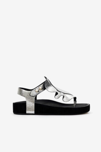 Isela Flat Leather Sandals