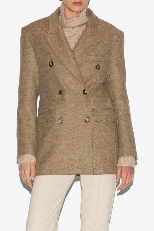 Isidora Flecked Wool Coat Isidora Flecked Wool Coat