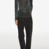 Jadia Lurex Stand-Up Collar Top Jadia Lurex Stand-Up Collar Top