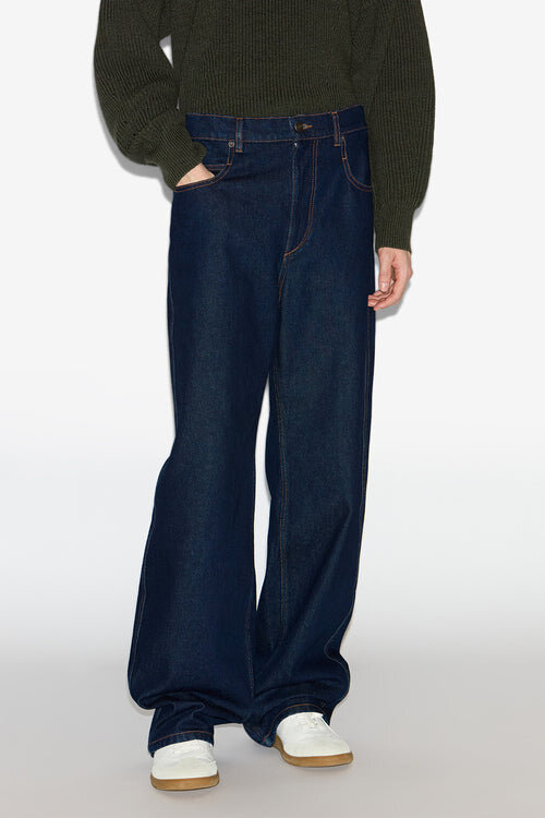 Jameson Wide-Leg Raw Denim Jeans Jameson Wide-Leg Raw Denim Jeans