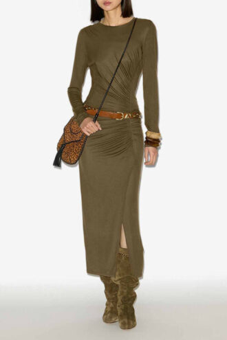 Jelina Long Draped Jersey Dress Jelina Long Draped Jersey Dress
