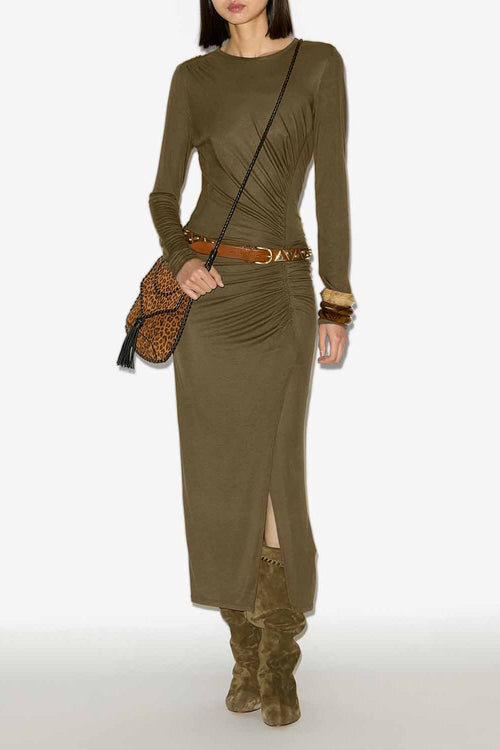 Jelina Long Draped Jersey Dress Jelina Long Draped Jersey Dress