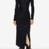 Jelina Long Draped Jersey Dress Jelina Long Draped Jersey Dress