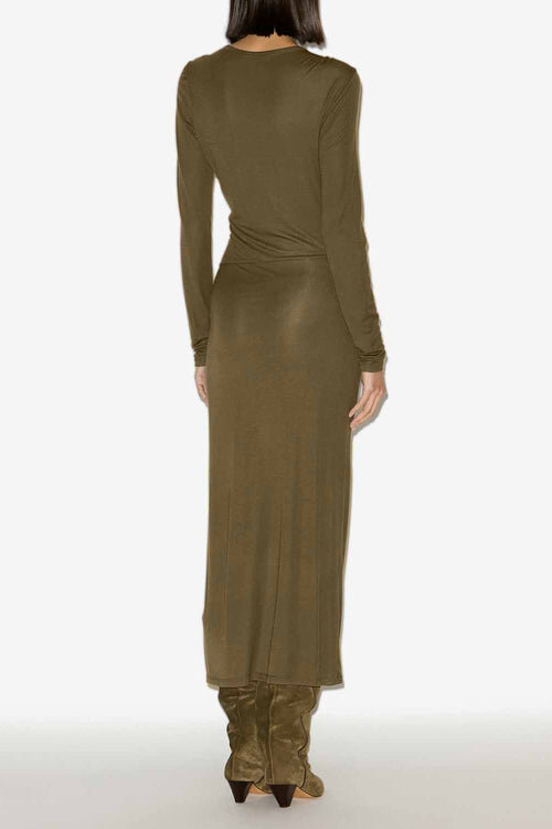 Jelina Long Draped Jersey Dress Jelina Long Draped Jersey Dress