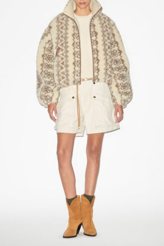 Jemmy Workwear Style Shorts in Plain-Colored Cotton