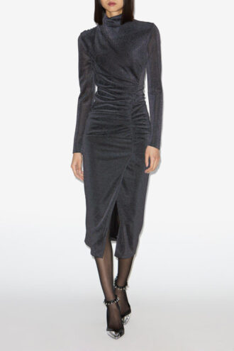 Jenisa Long Lurex Dress