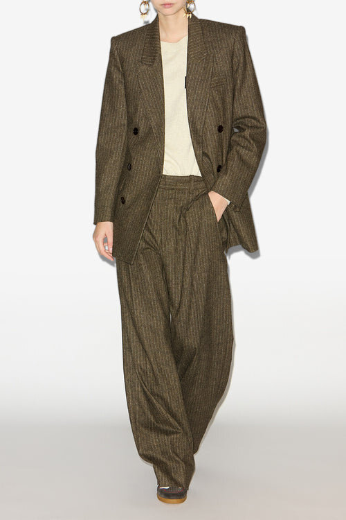 Jevima Striped Wool Suit Jacket Jevima Striped Wool Suit Jacket