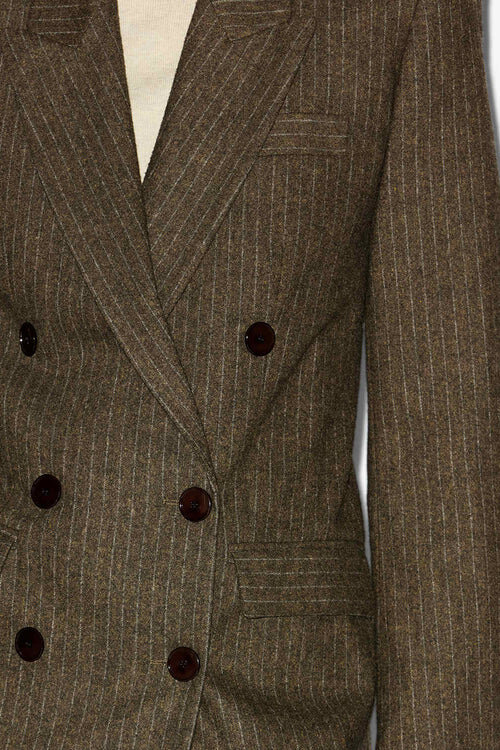 Jevima Striped Wool Suit Jacket Jevima Striped Wool Suit Jacket