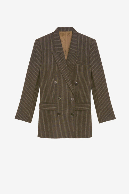 Jevima Striped Wool Suit Jacket Jevima Striped Wool Suit Jacket