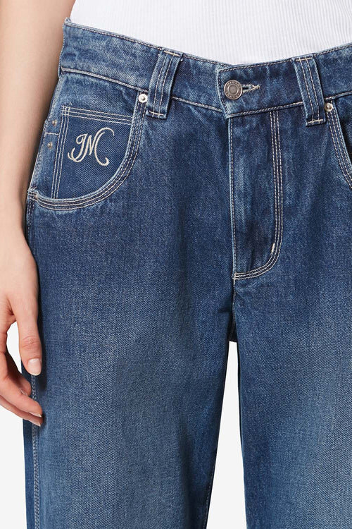 Jeyda Topstitched Denim Jeans Jeyda Topstitched Denim Jeans