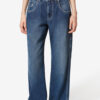 Jeyda Topstitched Denim Jeans Jeyda Topstitched Denim Jeans