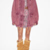 Joanna Workwear Style Jacket in Plain-Colored Denim Joanna Workwear Style Jacket in Plain-Colored Denim