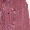 Joanna Workwear Style Jacket in Plain-Colored Denim Joanna Workwear Style Jacket in Plain-Colored Denim