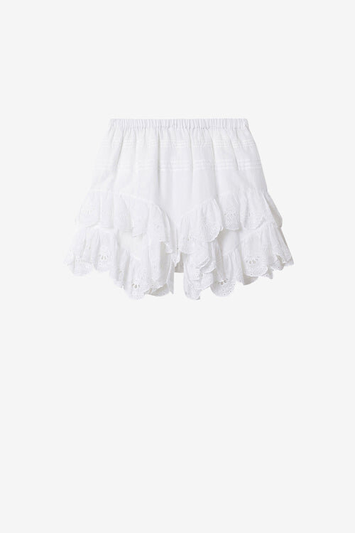 Jocadia Cotton and Floral Lace Shorts Jocadia Cotton and Floral Lace Shorts