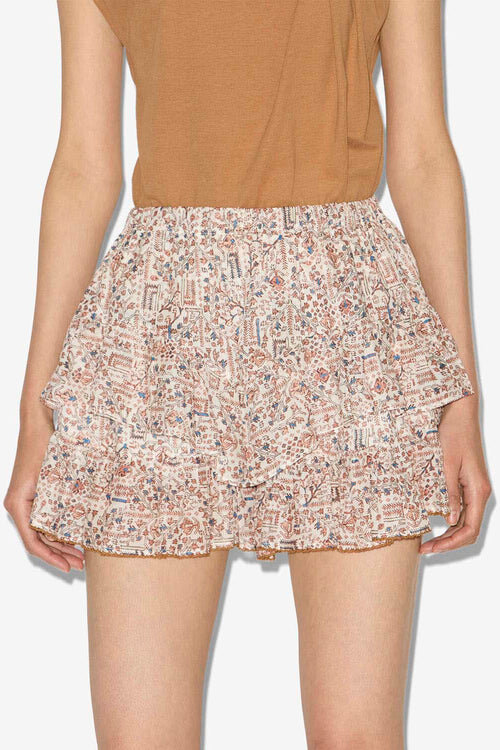 Jocadia Frilly Printed Cotton Shorts Jocadia Frilly Printed Cotton Shorts