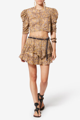 Jocadia Printed Organic Cotton Voile Shorts
