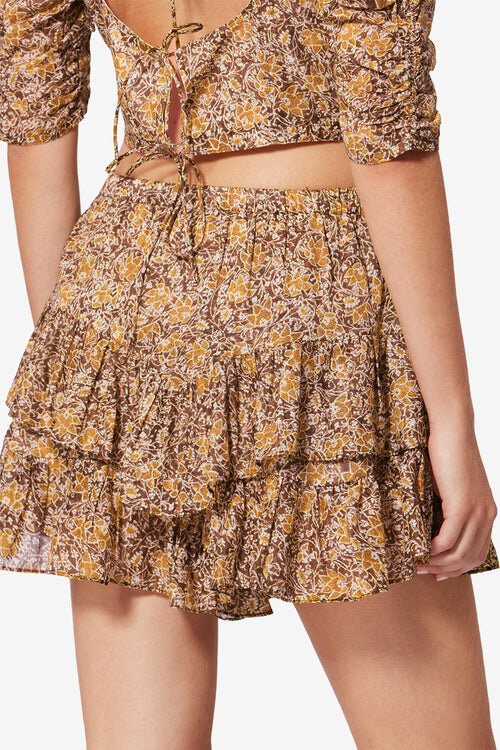 Jocadia Printed Organic Cotton Voile Shorts Jocadia Printed Organic Cotton Voile Shorts