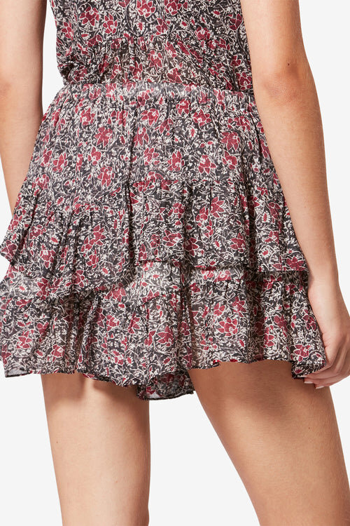 Jocadia Printed Organic Cotton Voile Shorts Jocadia Printed Organic Cotton Voile Shorts