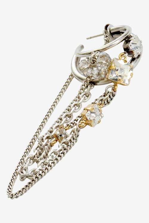 Jodie Double Hoop and Pendant Earring Jodie Double Hoop and Pendant Earring